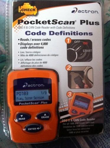 Actron pocketscan plus cp9550 obd ii & can code reader new!!!