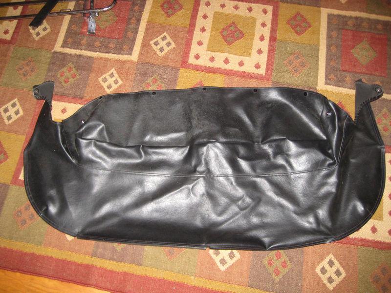 1999 2005 mazda miata mx5 convertible top boot cover in black vinyl black oem