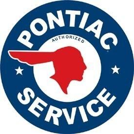 General motors pontiac indian logo vintage style tin sign hot rod garage art