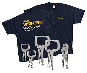 Irwin industrial tool co 74 5 piece vise grip welding set with free t-shirt