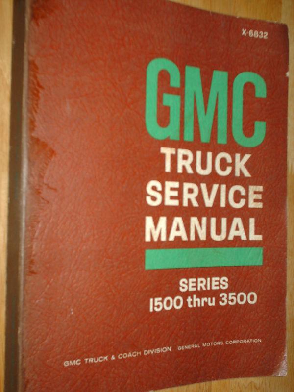 1968 gmc shop manual / shop book / good original!!!