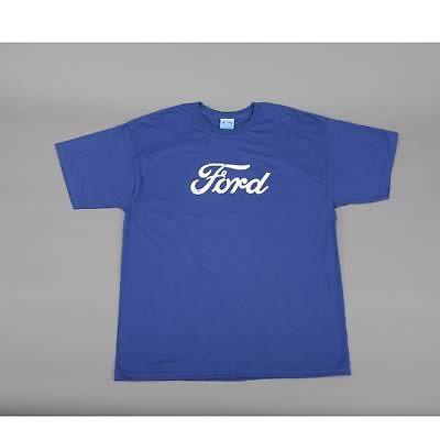 Acme apparel fm-008xl t-shirt cotton blue ford oval logo men's x-large each