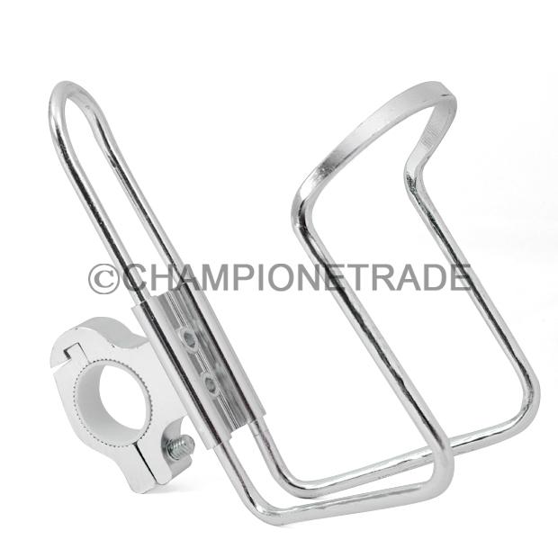 1x silver stainless aluminum alloy cup holder universal for 7/8" motorcycle bike