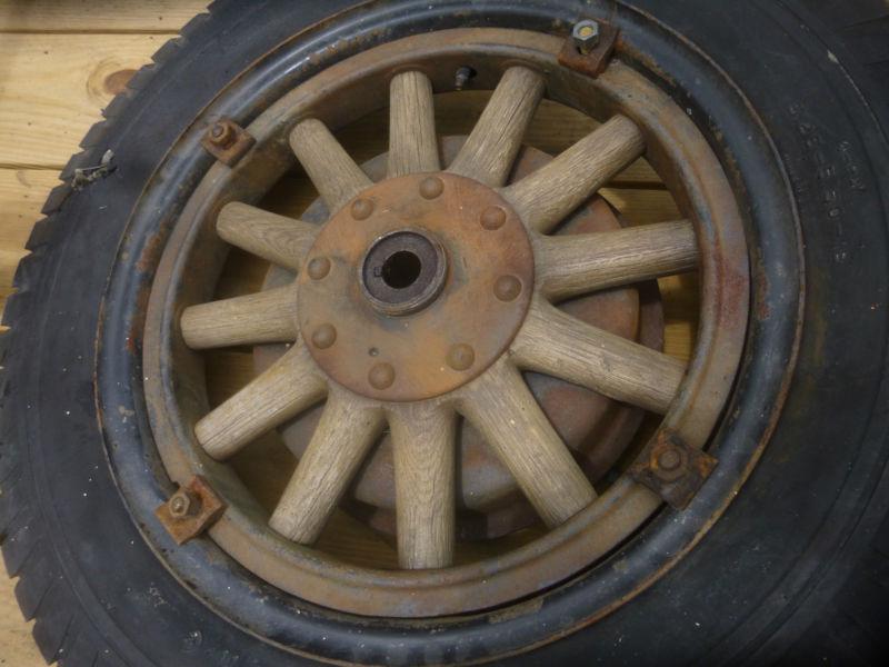 Early 1900's wooden wheels 18"