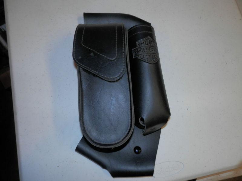 Buy Harley Davidson Saddlebag Guard Rail Storage Pouch and Drink Holder