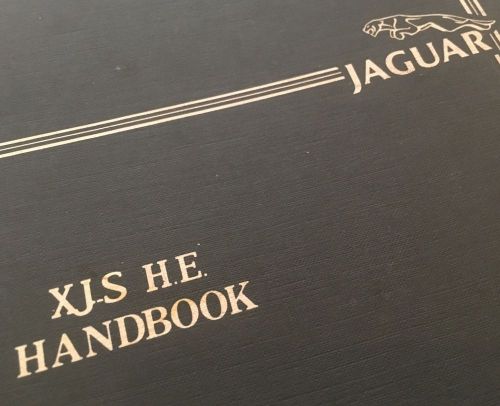 Jaguar xj-s he handbook factory original