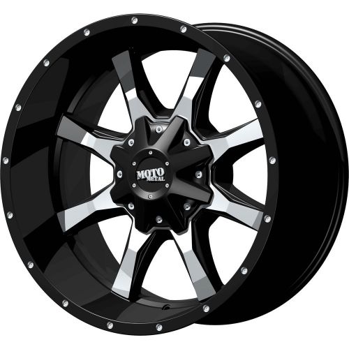 18x10 black moto metal mo970 8x6.5 -24 wheels trail blade mt 33x12.5r18lt