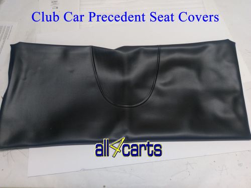 Set of club car precedent seat covers | black bottom back | golf cart 2004 up