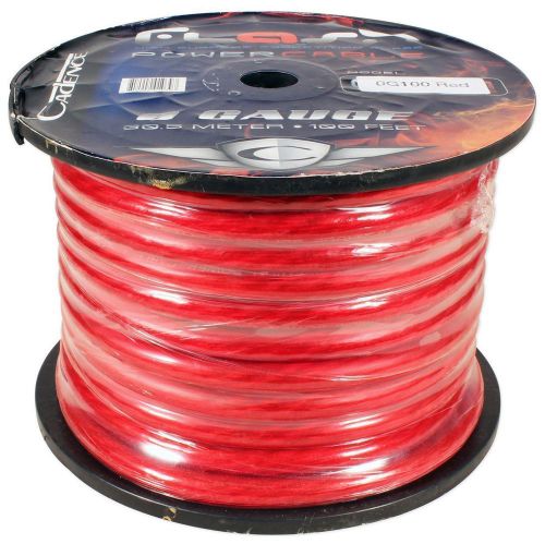 Cadence 0g100-red 0 awg gauge 4 feet amp power/ground wire car audio cable