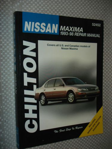 1993-1998 nissan maxima service manual shop book 94 95 96 97 chiltons