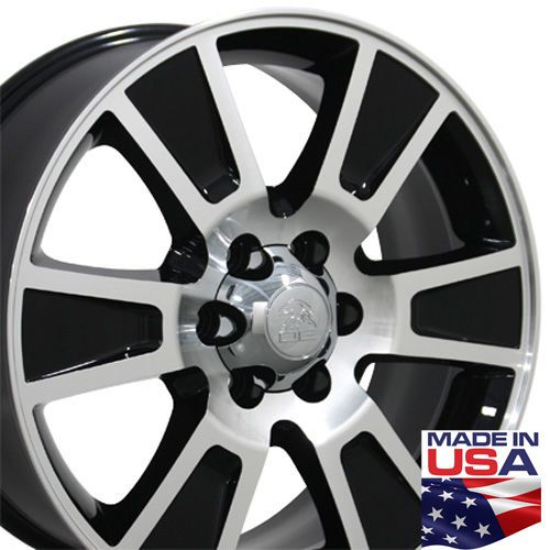 One 20&#034; black f-150 style wheel machined face 20x8.5 fits ford expedition b1w