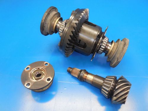 Bmw e36 m3 oem 3.38 limited slip differential ring &amp; pinion + flanges (188mm)