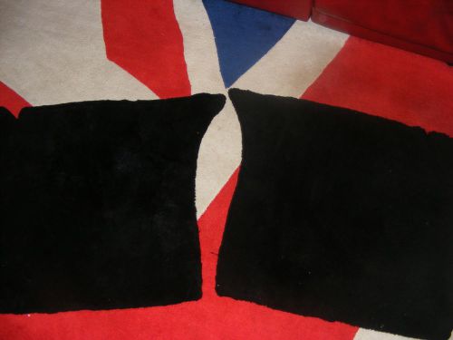 Rolls royce lamb wool floor mats set of 2 - front