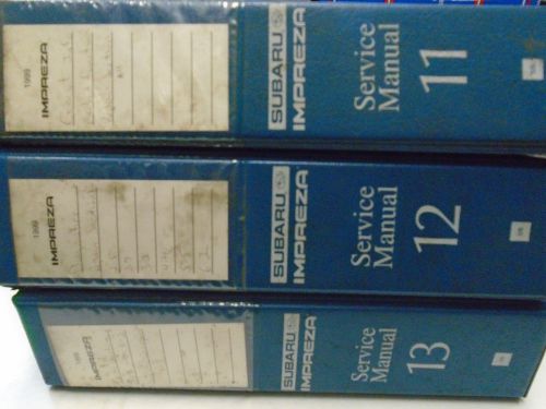 1999 subaru impreza service manual repair shop 3 volume set factory oem books