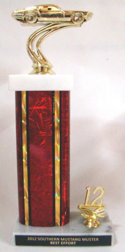 Car &amp; bike show trophy - free engraving - 12 inch tall trophy