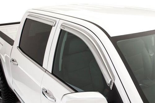 Chevy silverado 1500 double cab cab 2014 chrome window ventvisors