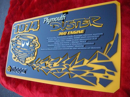3d car show sign ford man cave display  dodge race mopar chevy plymouth custom