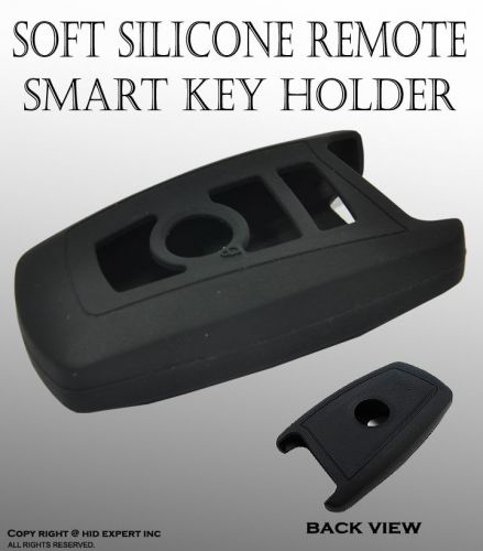 Icbeamer bmw one black holder soft silicone key fob case remote key co hs7158