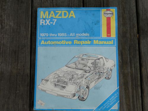 1979-1985 mazda rx7 haynes repair manual
