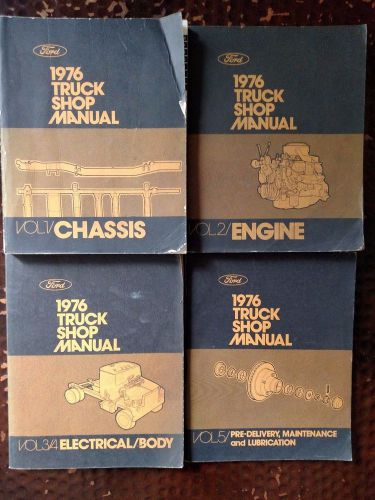 Ford - 1976 truck shop manual - 5 volume set - f series/bronco/econoline