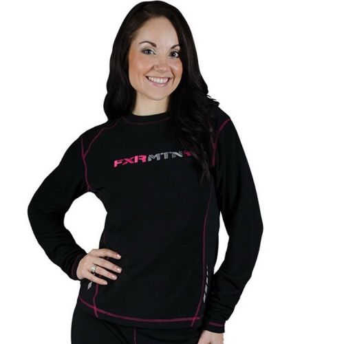 Fxr pyro womens long sleeve thermal shirt black xs