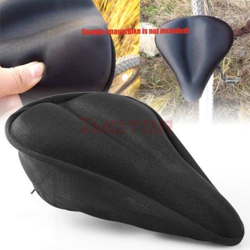 Black gel cushion soft seat cover for mountain bike bicycle on-road off-road 7m