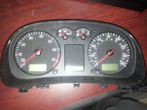 Volkswagen jetta speedometer cluster; (cluster), sdn, 1.8l (turbo gas), mph, a