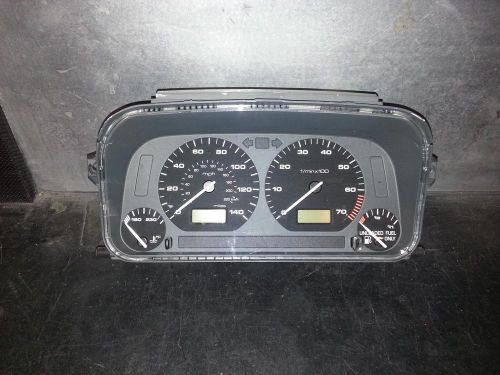 Volkswagen jetta speedometer cluster; (cluster), 4 cyl, gasoline, mph, mt, thr