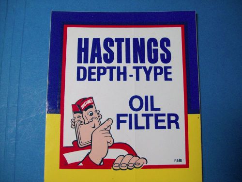 Hastings depth-type oil filter tough guy decal #  f-648
