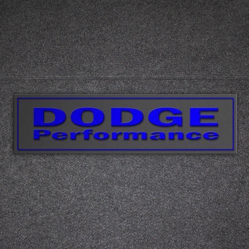 Mopar trunk carpet custom logo badge jazz blue fits dodge challenger charger