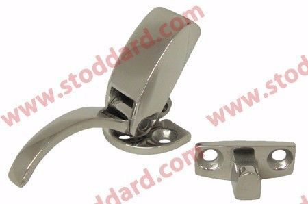 Cabriolet top latch with hook in stainless steel. nla-561-891-02, 17c05