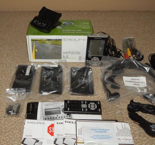 2002 delphi xm skyfi3 satellite radio bundle (accessories) w/ kit box