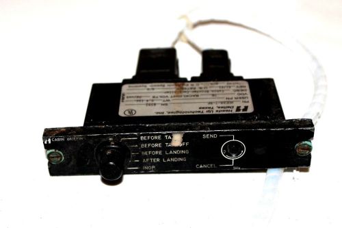 Heads up technologies cabin briefer controller p/n hucab-2-bp