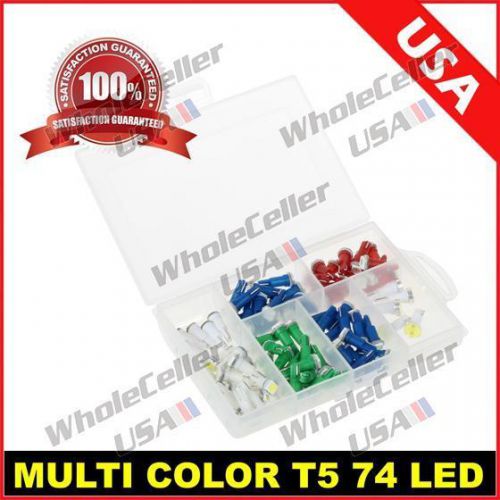 85pcs t5 74 5050-smd led instrument panel gauge light bulbs kit for subaru