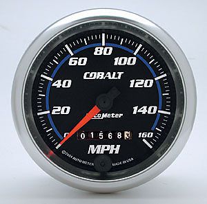 Auto meter 6293 cobalt speedometer 3-3/8&#039;&#039;, mechanical full sweep 160 mph