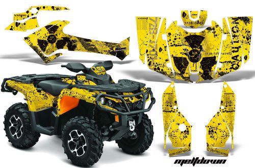 Can am amr racing graphics sticker kits atv canam outlander sst decals 2012 md y