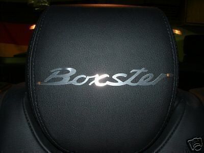4  boxster headrest badge decal boxster