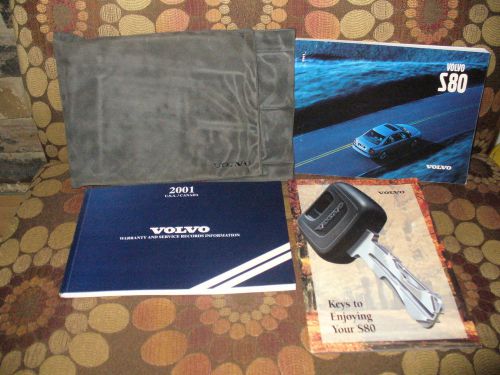 2001 01 volvo s80 owners manual with case 114
