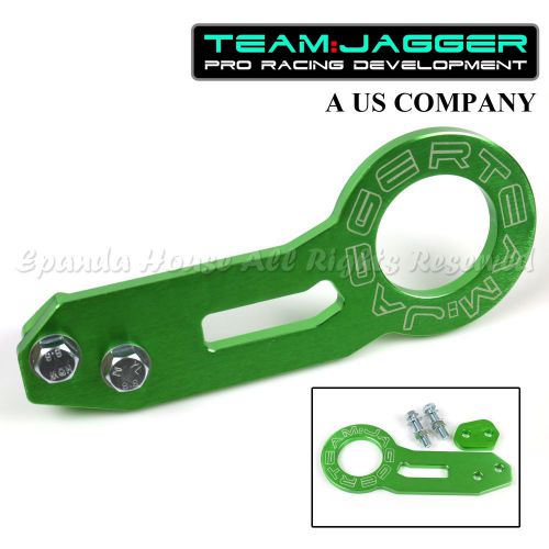 For toyota lexus! bolt on jdm style! usa anodized green rear slotted tow hook