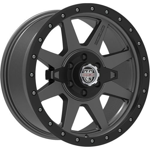 20x9 gray black center line rt2 6x5.5 +12 rims courser mxt 35 tires