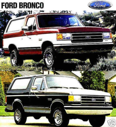 1990 ford bronco factory brochure-xlt-eddie bauer-4x4