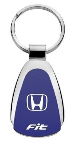 Honda kcb-fit fit blue teardrop keychain/key fob engraved in usa genuine