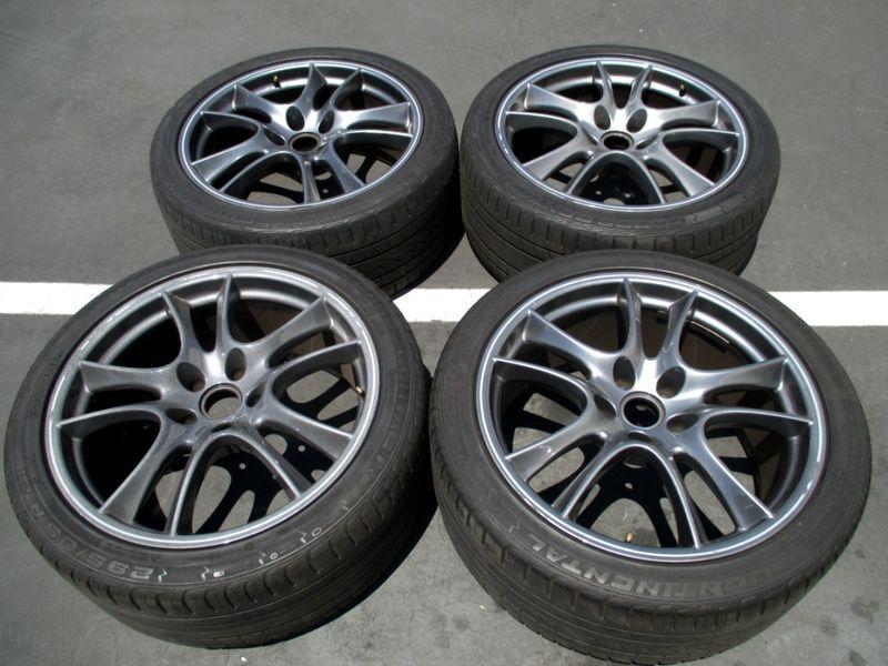 21” porsche turbo custom graphite gts cayenne oem factory wheels 