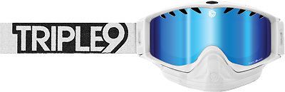 Triple 9 optics saint snow goggles white/blue mirror