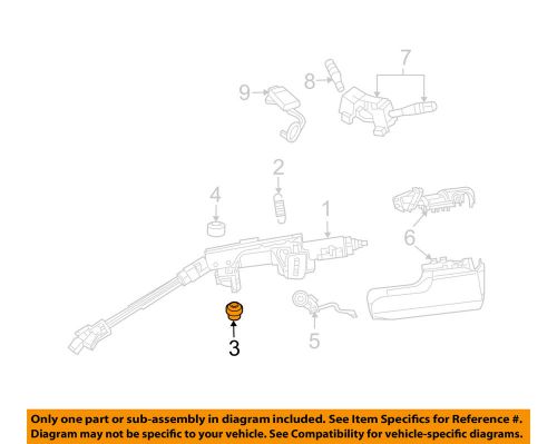 Chrysler oem 04-06 sebring steering column-column assembly bolt 6506382aa