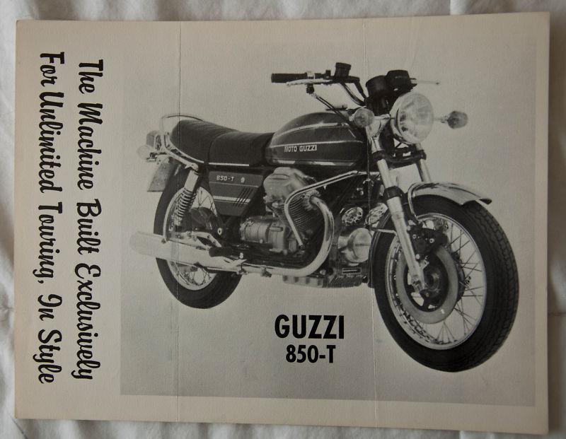 Moto guzzi 850-t original vintage sales brochure