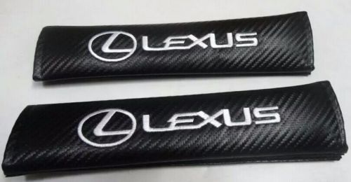 Brand new 2pcs black auto seat belt cover pads shoulder cushion for lexus