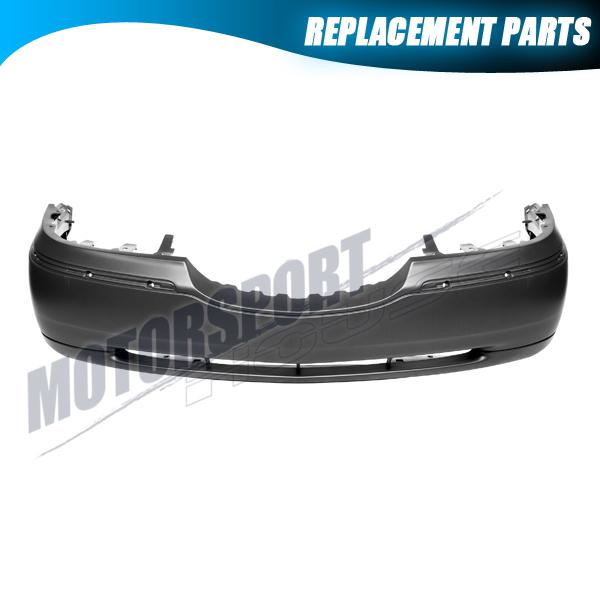 1998-2002 lincoln town car front bumper cover primered black replacement 4dr 