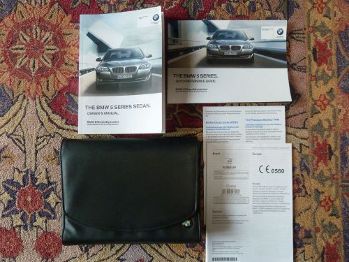 2012 bmw 5 series owners manuals