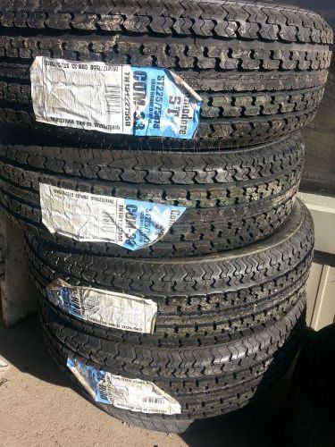 Six st225/75r15 commodore  8 ply t/l camper, trailer tires load range d